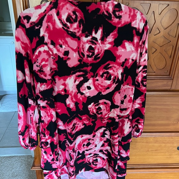 Style&Co Floral, Ruffled Top - Picture 2 of 3